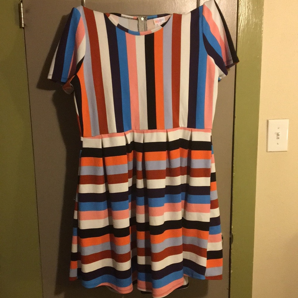 LuLaRoe Amelia striped dress